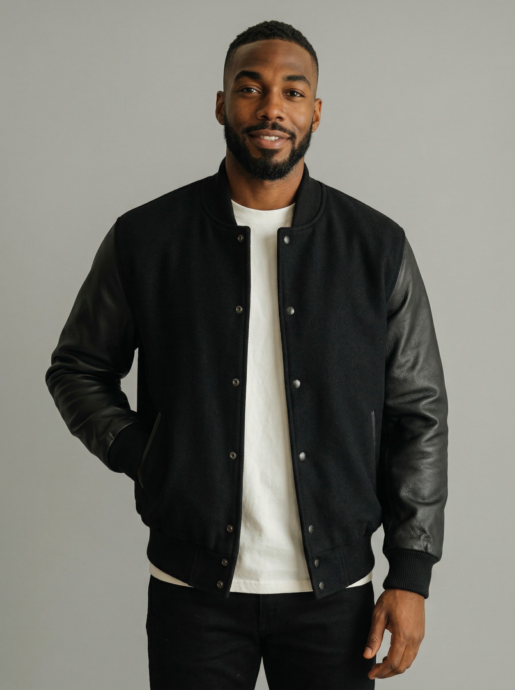 Wool Leather Varsity