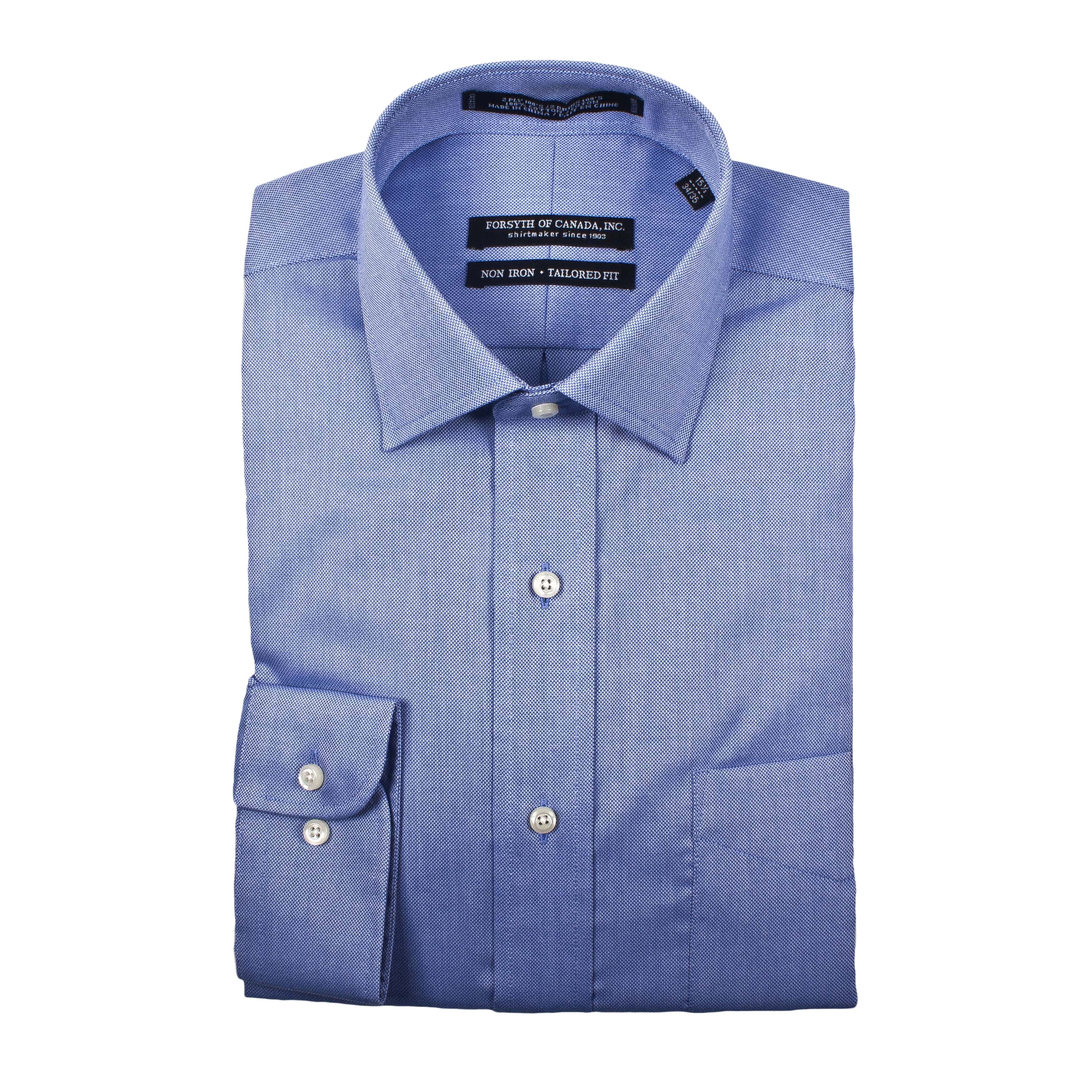 Men’s Royal Oxford Shirt Button Collar – Cornflower – Burk's Bay